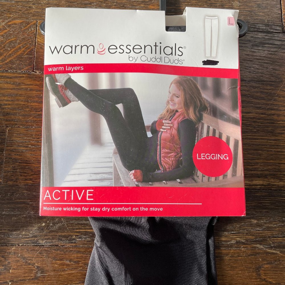Cuddl Duds Active Leggings - New in Packaging - Black, Large